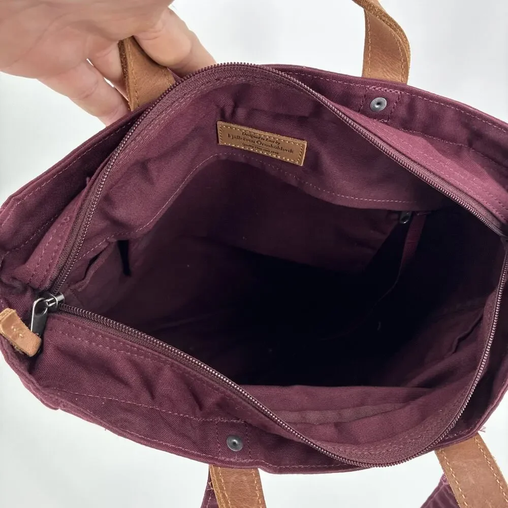 Fjallraven G-1000 Totepack No. 1 Maroon Bag Tote Shoulder Backpack Travel Zipper